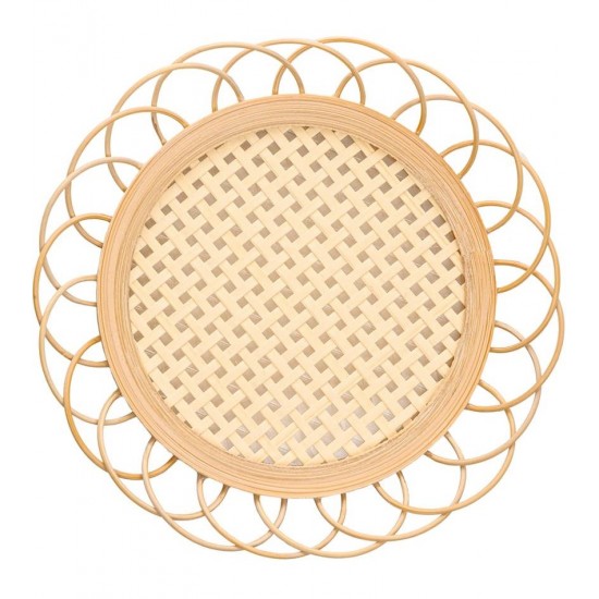 Porta Copos11cm x 1,5cm Tramato Natural Rattan 